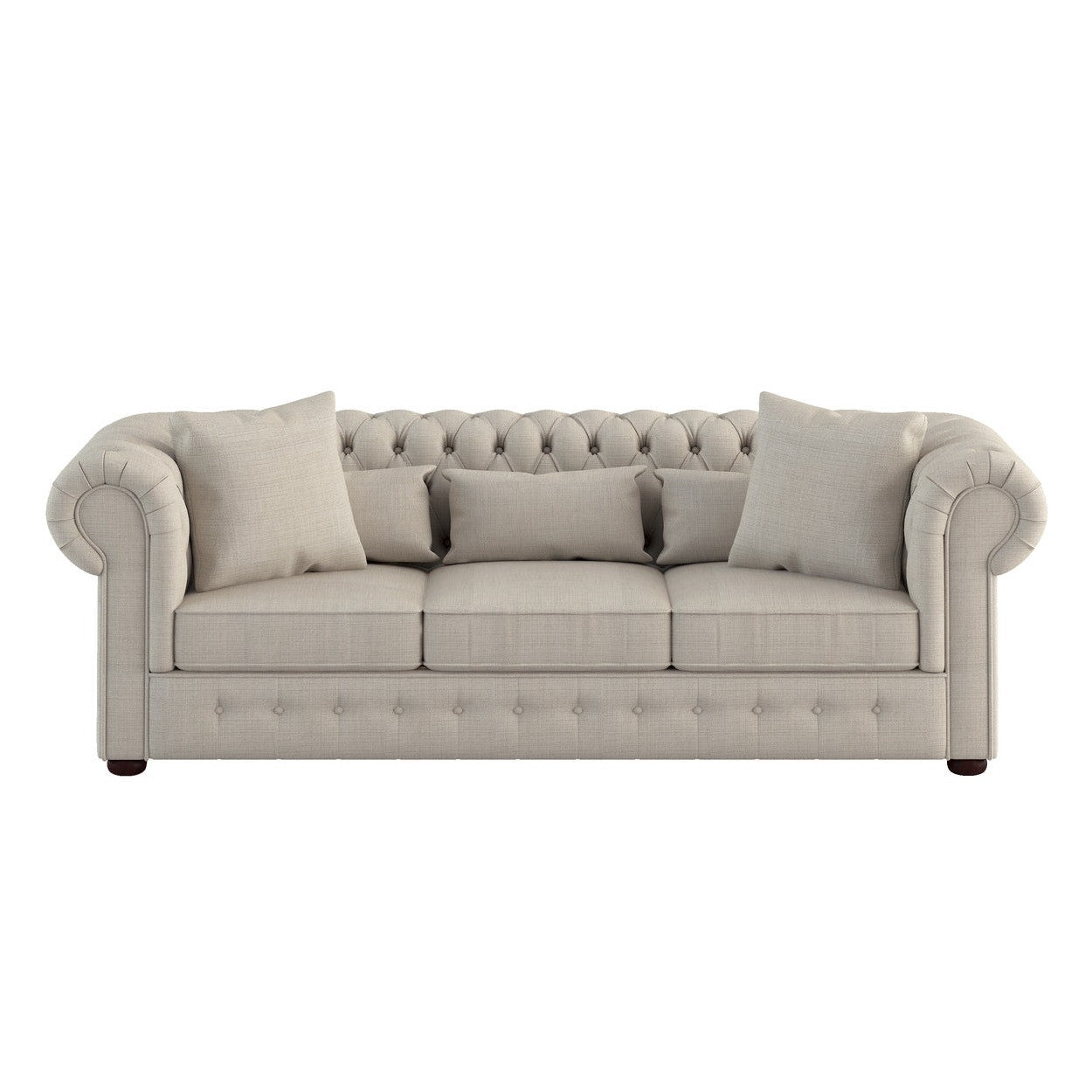 SOFA, 5 PILLOWS, NATURAL 100% POLYESTER 8427-3