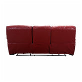 P.DBL RCLN SOFA,RED LTR GEL MTC 8480RED-3PW