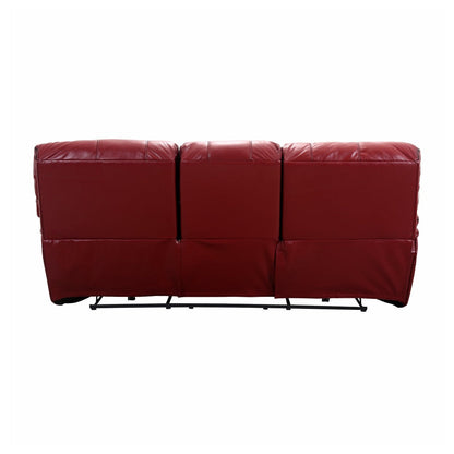 P.DBL RCLN SOFA,RED LTR GEL MTC 8480RED-3PW