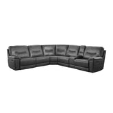 (6)6-Piece Modular Reclining Sectional 8490GRY*6LRRR