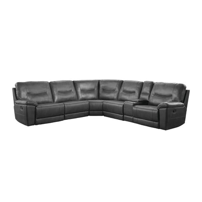 (6)6-Piece Modular Reclining Sectional 8490GRY*6LRRR