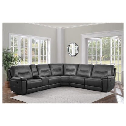 (6)6-Piece Modular Reclining Sectional 8490GRY*6LRRR