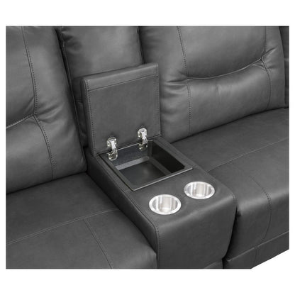 (6)6-Piece Modular Reclining Sectional with Right Chaise 8490GRY*6LRRC