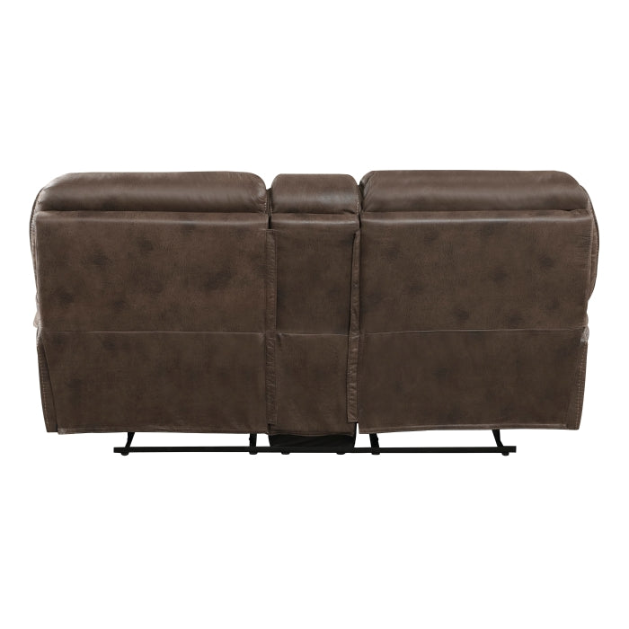 Homelegance Proctor Love Seat doble reclinable con consola central