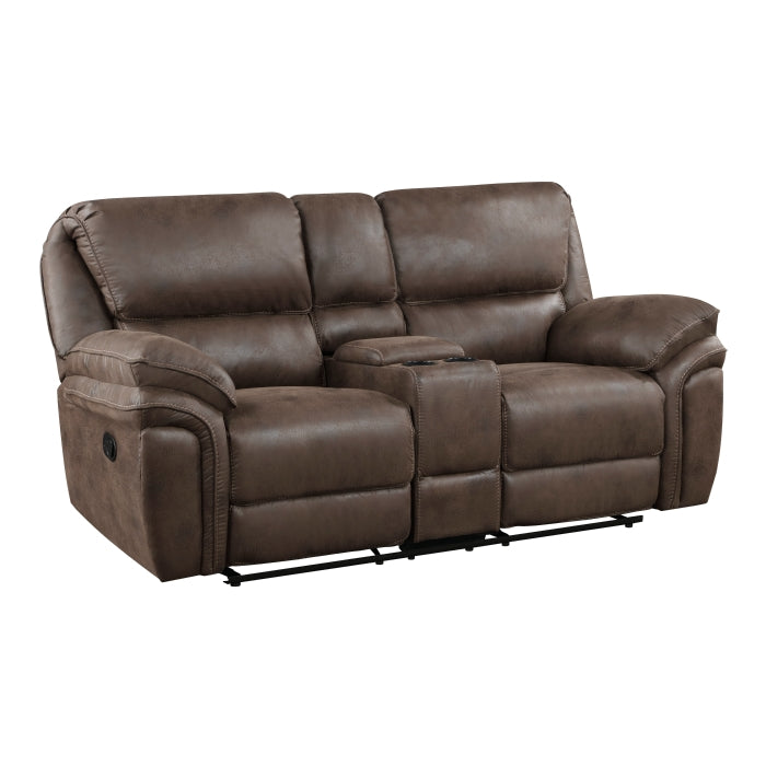 Homelegance Double Reclining Love Seat With Center Console