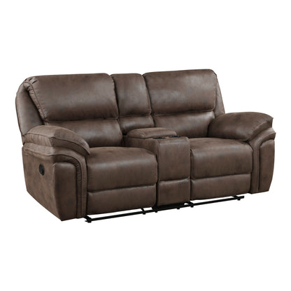 Homelegance Proctor Love Seat doble reclinable con consola central