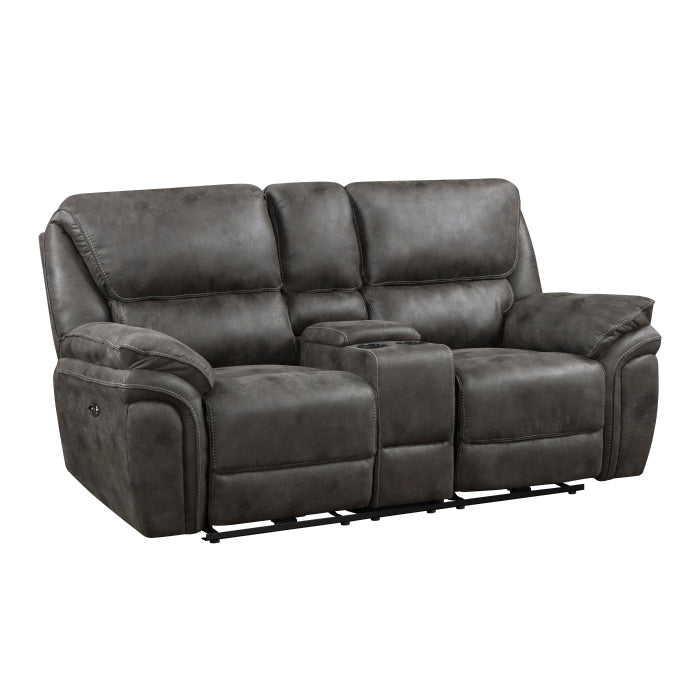 Homelegance Power Double Reclining Love Seat With Center Console