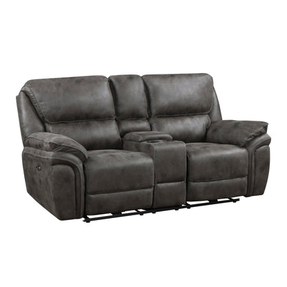 Homelegance Power Double Reclining Love Seat With Center Console