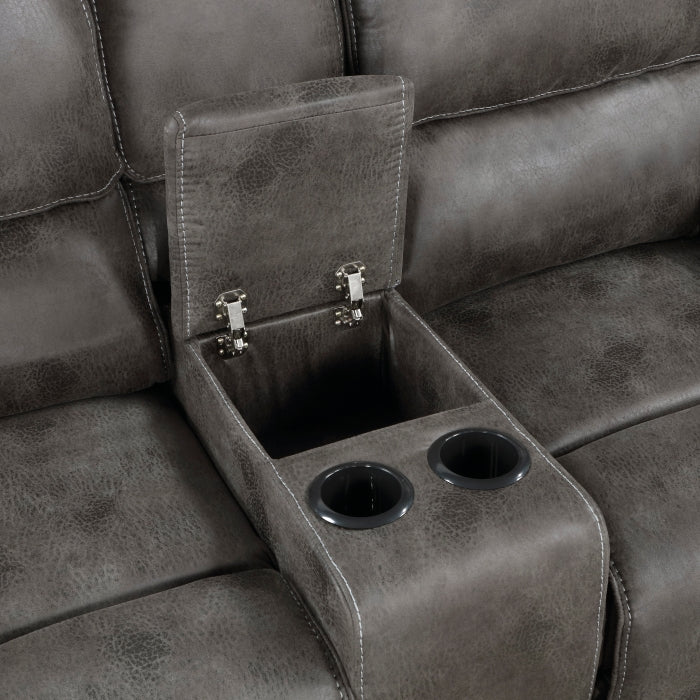 Homelegance Power Double Reclining Love Seat With Center Console