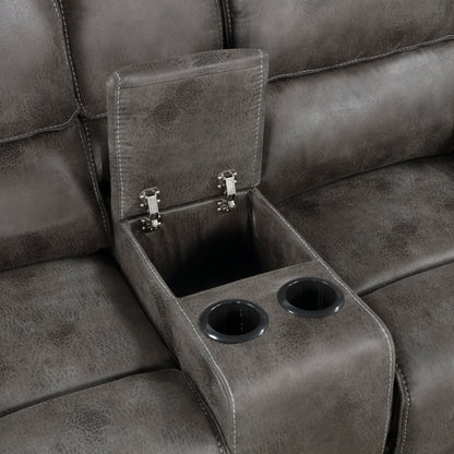 Homelegance Power Double Reclining Love Seat With Center Console