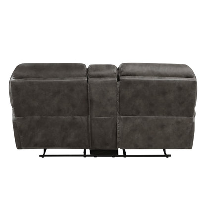 Homelegance Proctor Love Seat doble reclinable con consola central