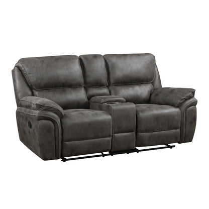 Homelegance Proctor Love Seat doble reclinable con consola central