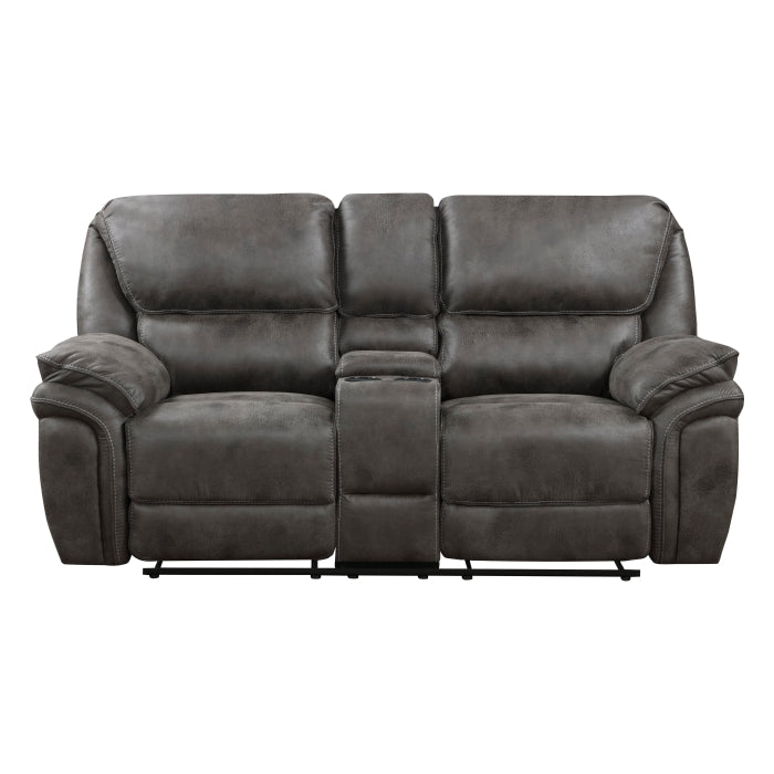 Homelegance Double Reclining Love Seat With Center Console