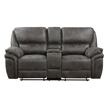 Homelegance Proctor Love Seat doble reclinable con consola central