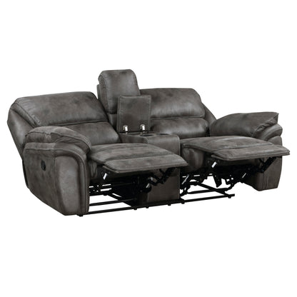 Homelegance Proctor Love Seat doble reclinable con consola central