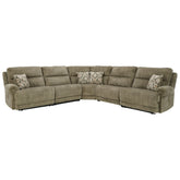 Lubec 5-Piece Power Reclining Sectional Ash-85407S1