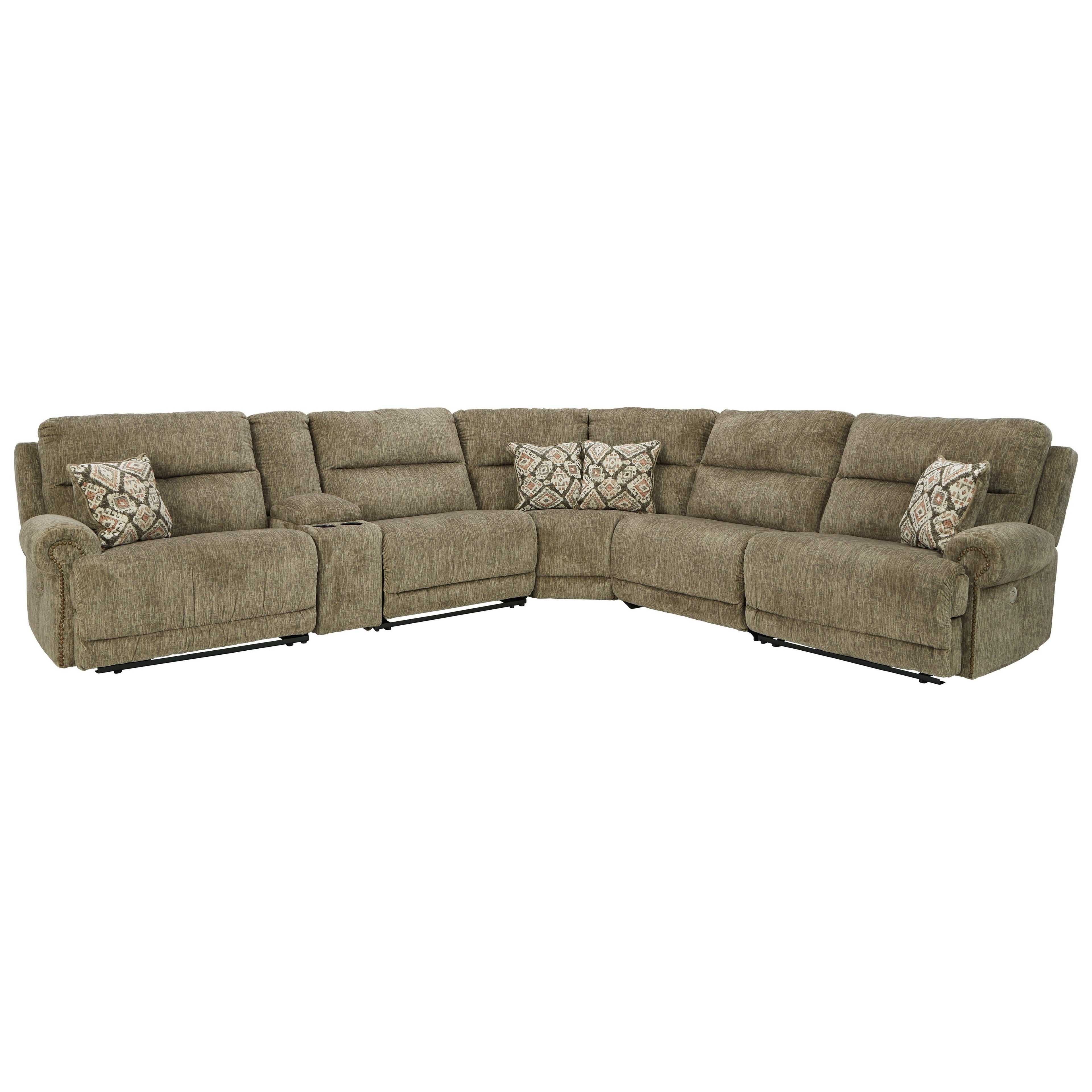 Lubec 6-Piece Power Reclining Sectional Ash-85407S3