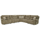 Lubec 6-Piece Power Reclining Sectional Ash-85407S2