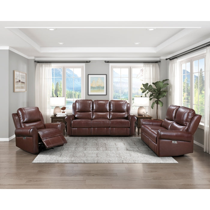 Homelegance Power Double Reclining Love Seat With Power Headrests