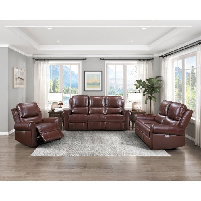 Homelegance Power Double Reclining Love Seat with Power Headrests