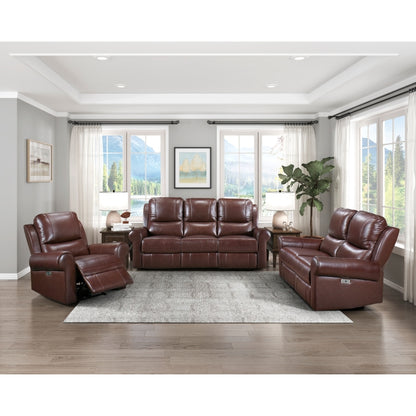 Homelegance Power Double Reclining Love Seat with Power Headrests