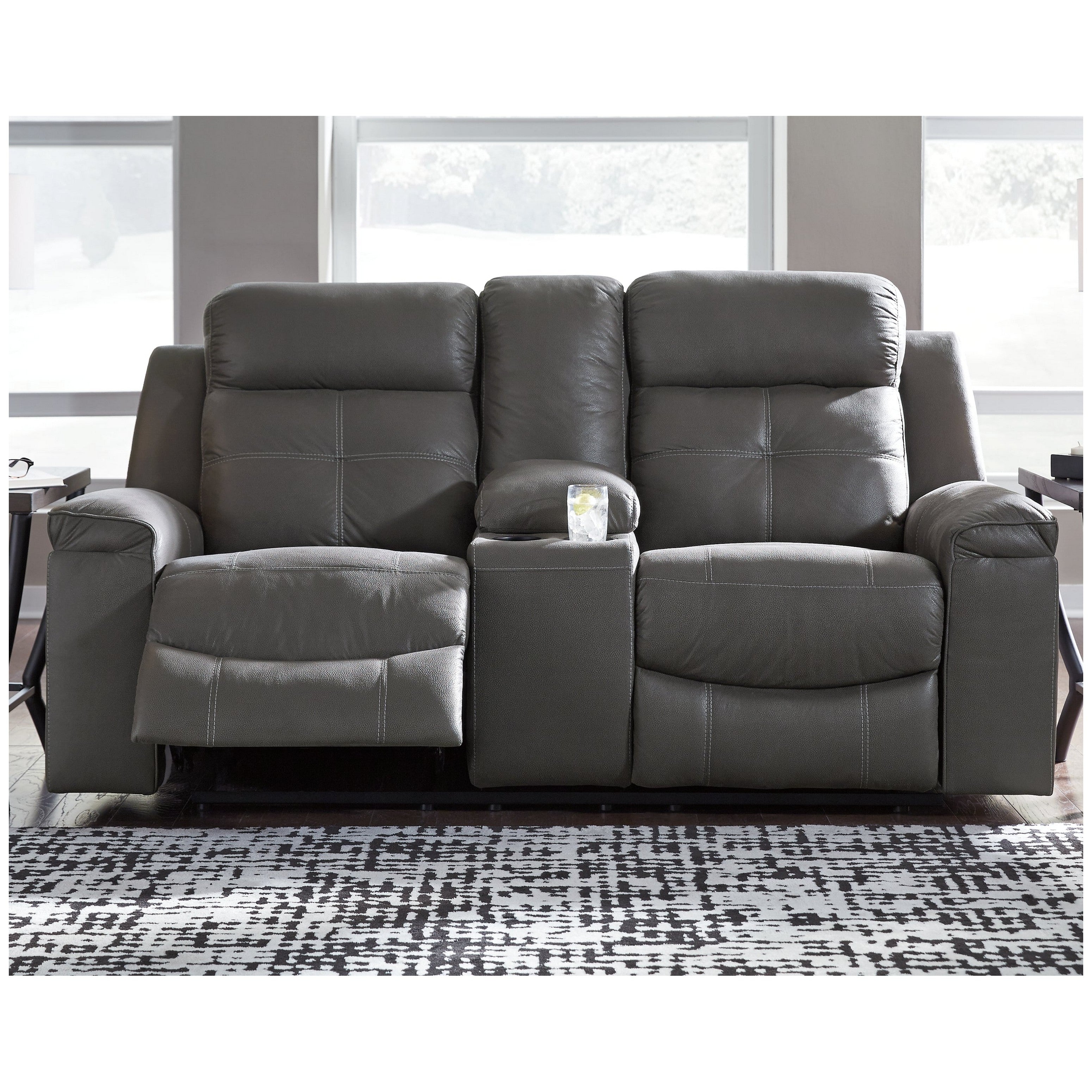 Jesolo Power Reclining Sofa and Loveseat Ash-86705U1