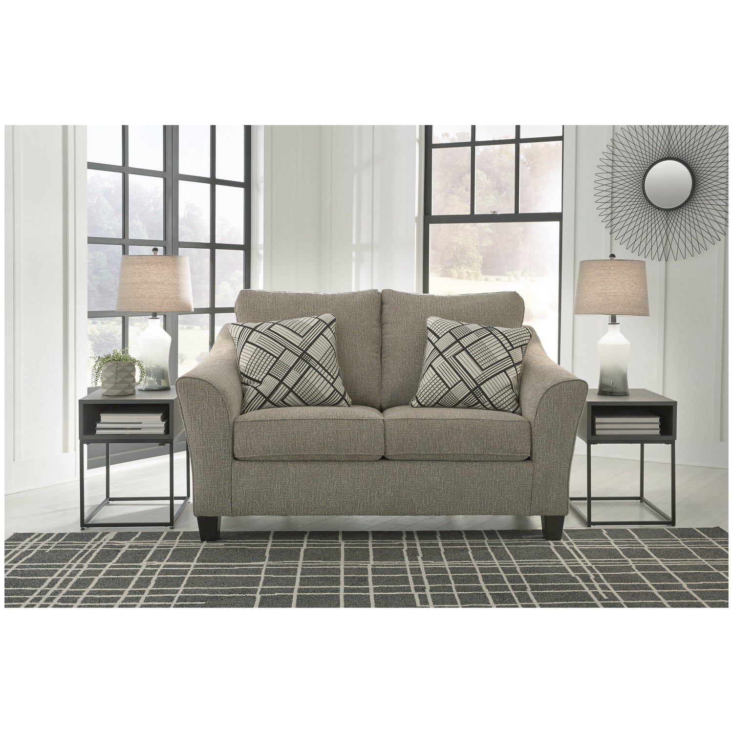 Barnesley Loveseat Ash-8690435