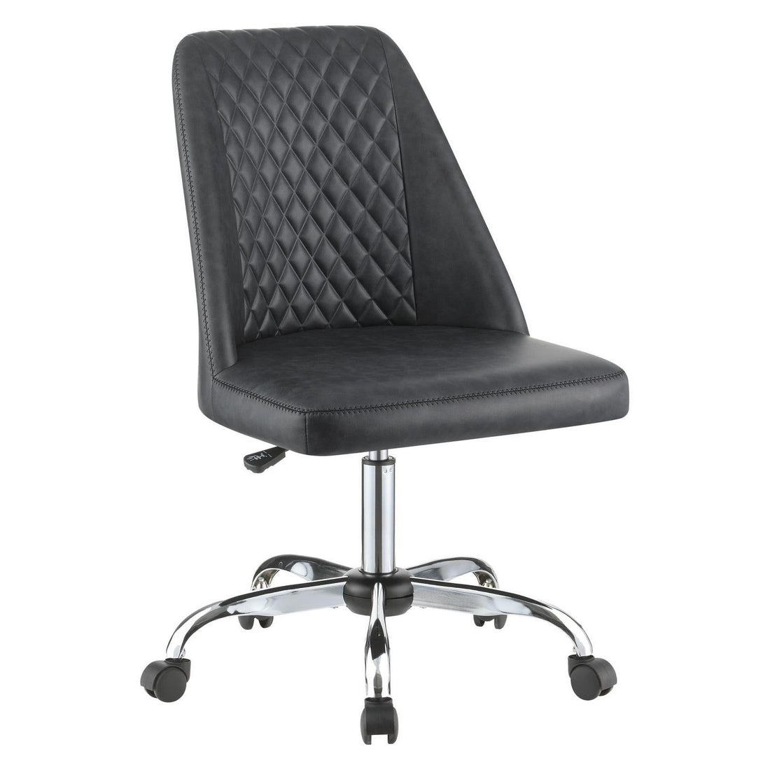 Althea Upholstered Tufted Back Office Chair Grey and Chrome 881196