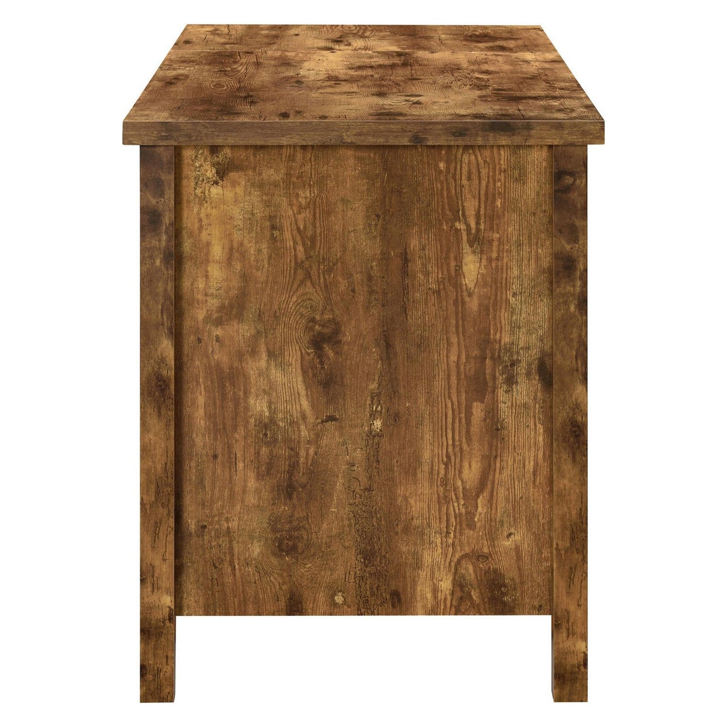 Delwin Lift Top Office Desk with File Cabinet Antique Nutmeg 881240