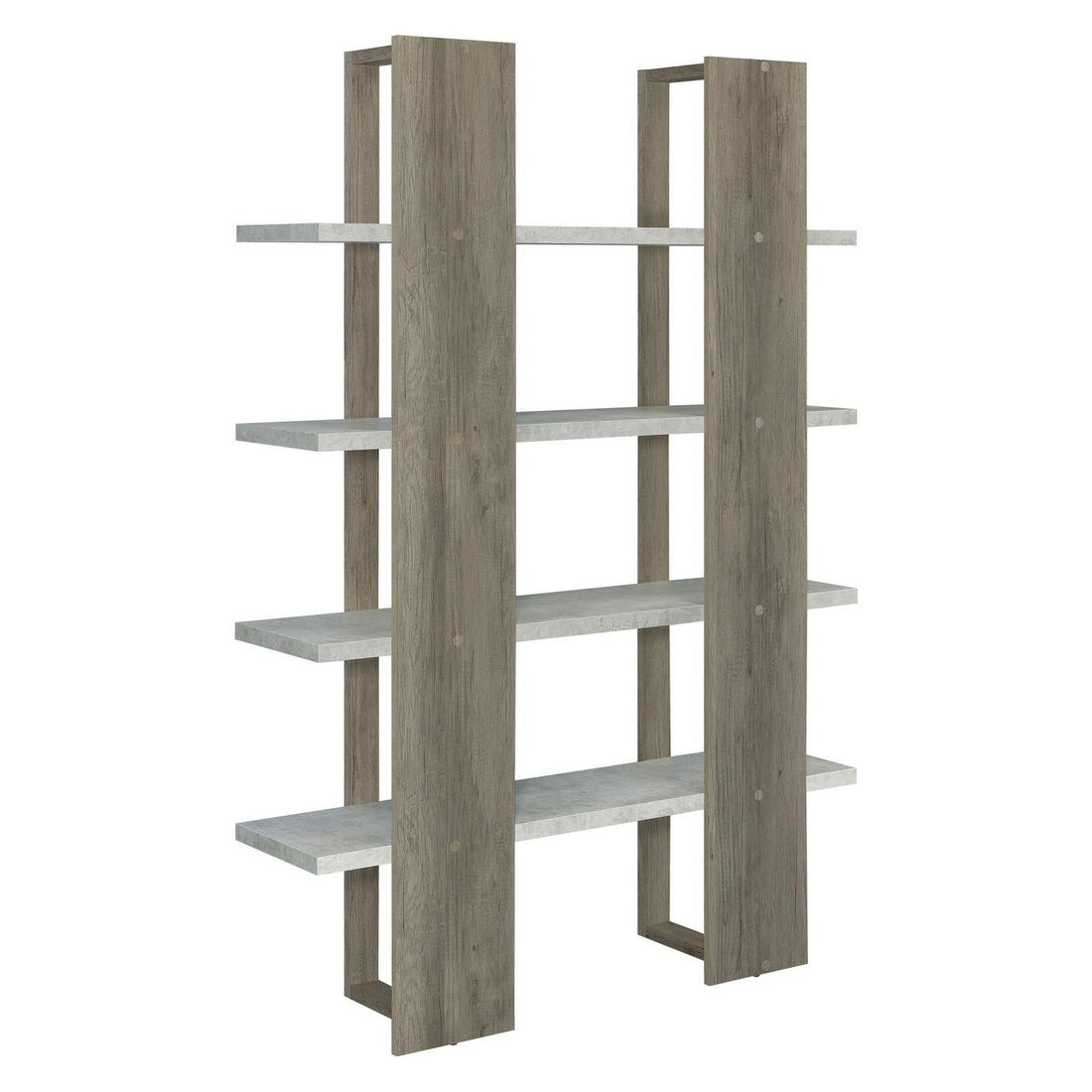 Danbrook Bookcase with 4 Full-length Shelves 882037