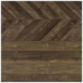 Millbrook 2-door Bookcase Rustic Oak Herringbone and Gunmetal 882093