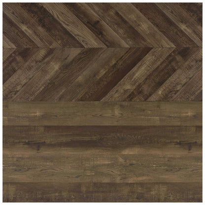 Millbrook 2-door Bookcase Rustic Oak Herringbone and Gunmetal 882093