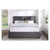 (4) Eastern King Platform Bed with Storage Drawer 1632GHK-1EKDW*