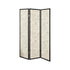 Felice 3-panel French Script Print Folding Screen Espresso 900074