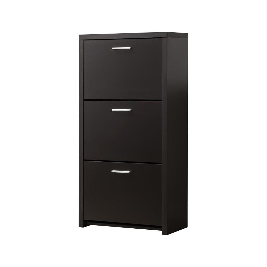 Vivian 3-drawer Shoe Cabinet Black 900604