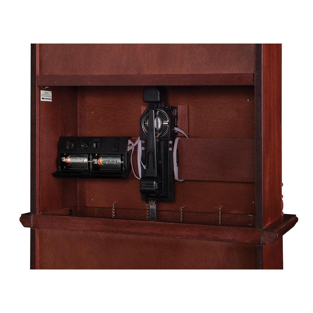 Diggory Grandfather Clock Brown Red and Clear 900749
