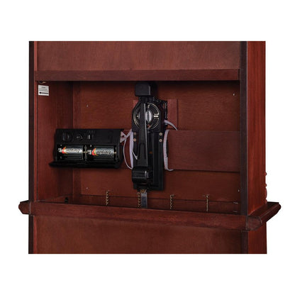 Diggory Grandfather Clock Brown Red and Clear 900749