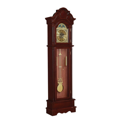 Diggory Grandfather Clock Brown Red and Clear 900749