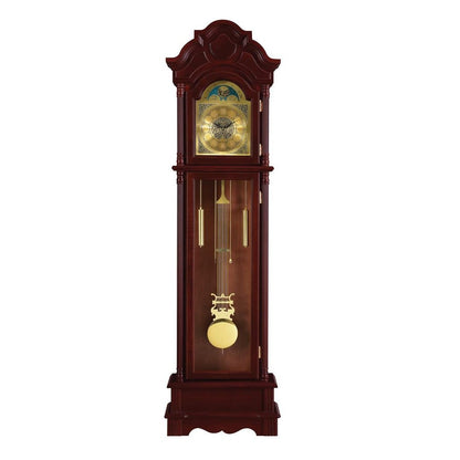 Diggory Grandfather Clock Brown Red and Clear 900749