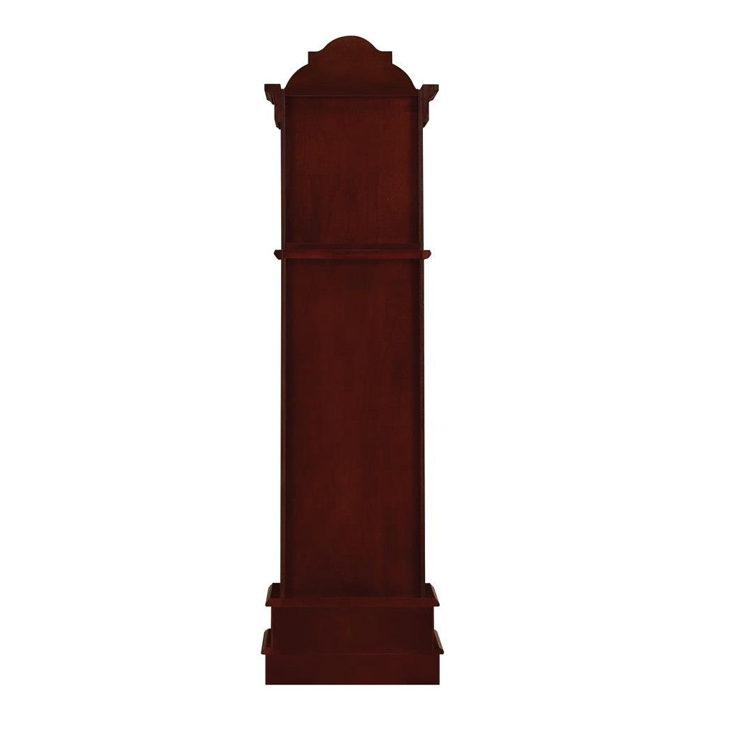 Diggory Grandfather Clock Brown Red and Clear 900749