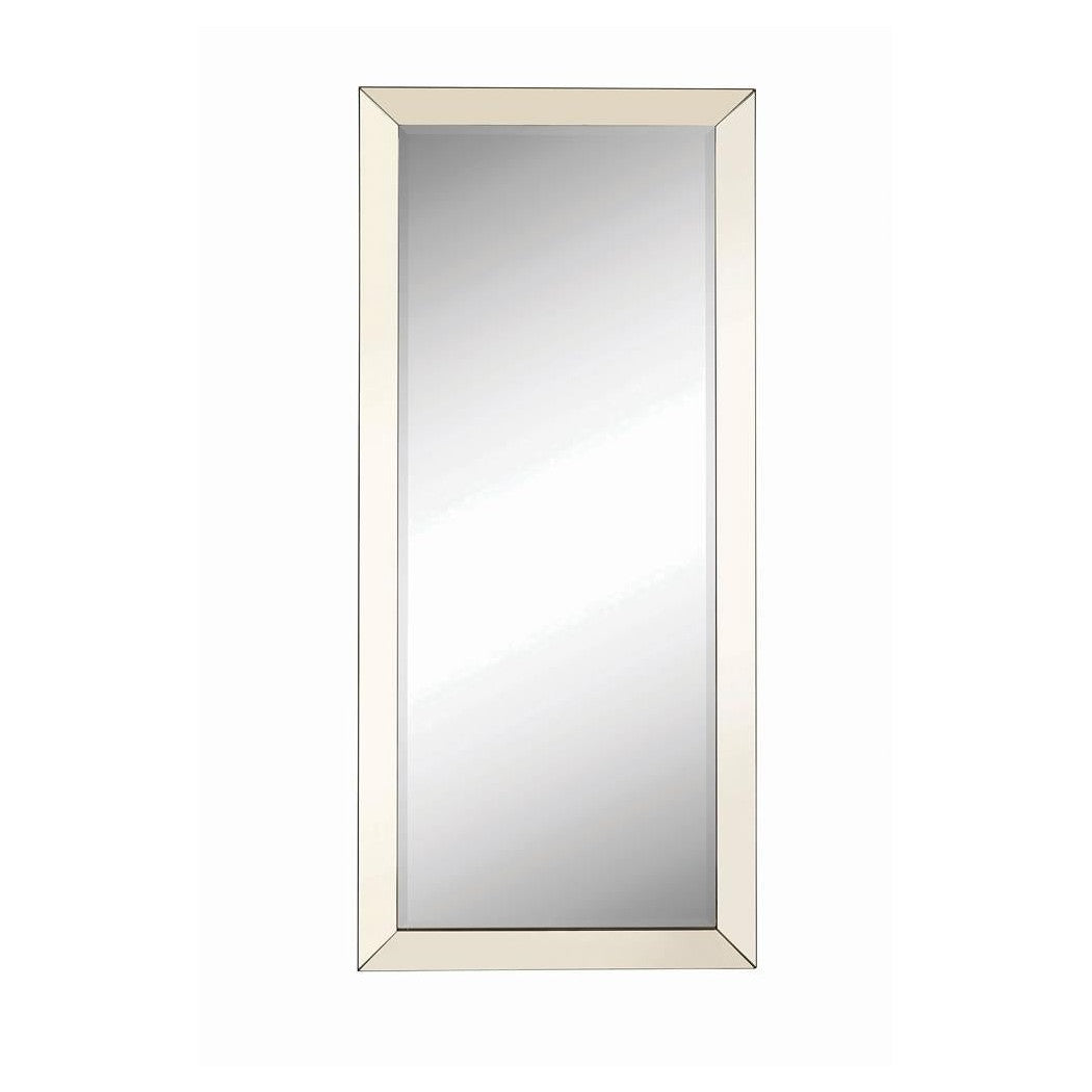Barnett Rectangular Floor Mirror Silver 901813
