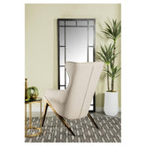 Walker Upholstered Accent Chair Cream and Bronze 903052