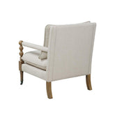 Monaghan Upholstered Accent Chair with Casters Beige 903058