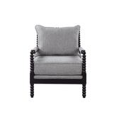 Blanchett Cushion Back Accent Chair Grey and Black 903824