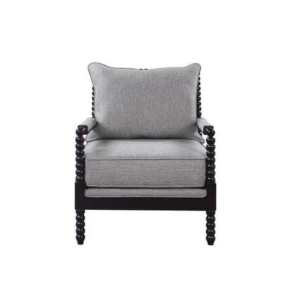 Blanchett Cushion Back Accent Chair Grey and Black 903824