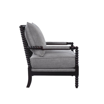 Blanchett Cushion Back Accent Chair Grey and Black 903824