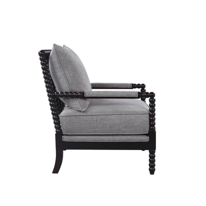 Blanchett Cushion Back Accent Chair Grey and Black 903824