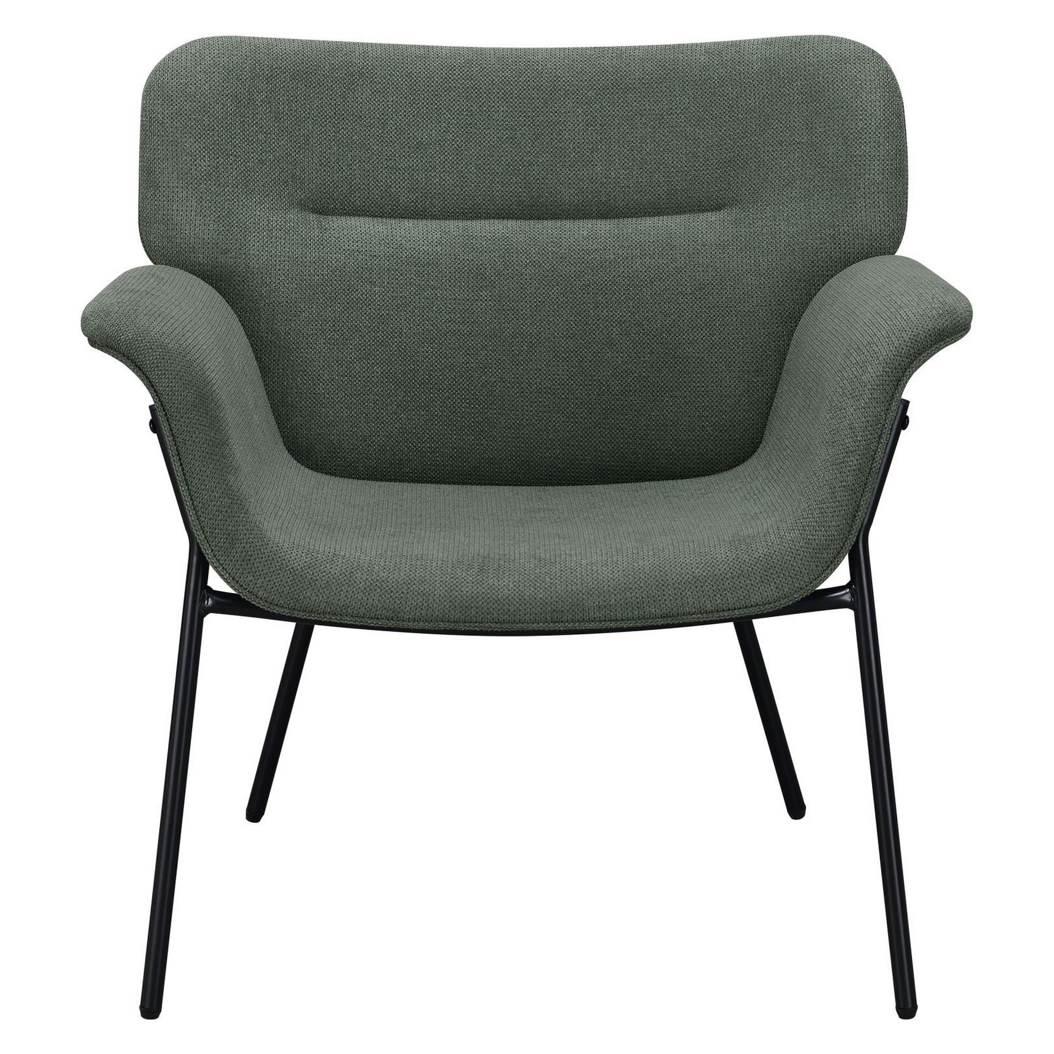 Davina Upholstered Flared Arms Accent Chair Ivy 905613
