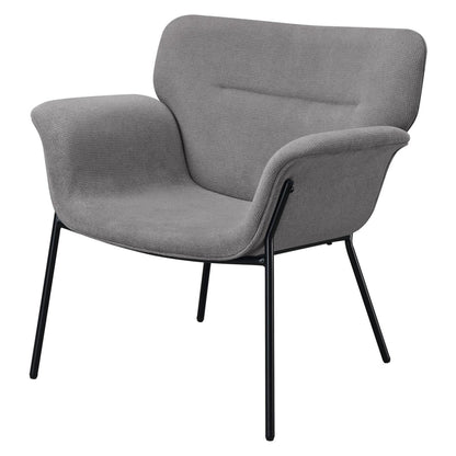 Davina Upholstered Flared Arms Accent Chair Ash Grey 905614