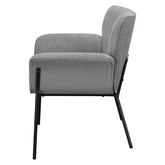 Davina Upholstered Flared Arms Accent Chair Ash Grey 905614